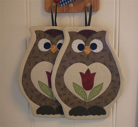 Owl Pot Holders Quilt Sewing Patterns Owl Crafts Sewing Crafts
