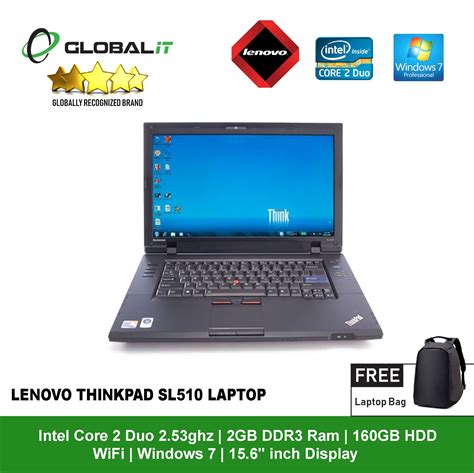 Lenovo Thinkpad Sl510 C2d 156″ Refurbished Global Group