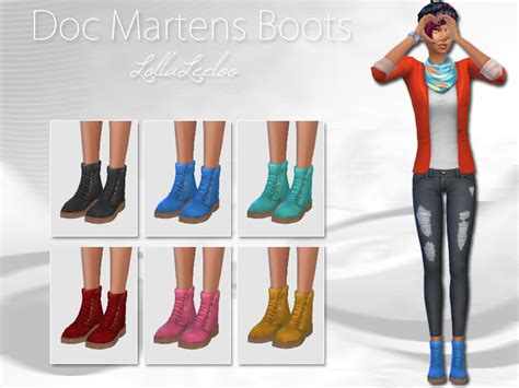 Doc Martens By Lollaleeloo The Sims 4 Catalog