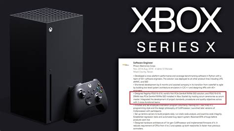 Xbox Series X Ssd Leaked Pcie X Nvme Ssd Youtube