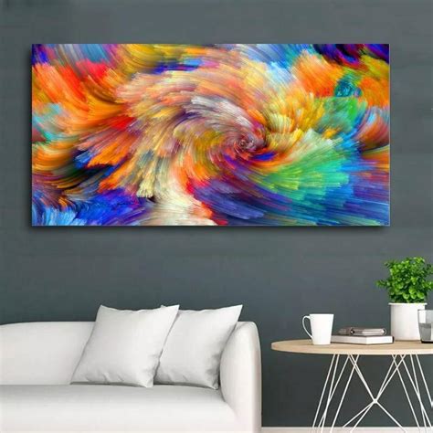 Splashed Rainbow Canvas Wall Art Wall Art Prints Wall Art Pictures