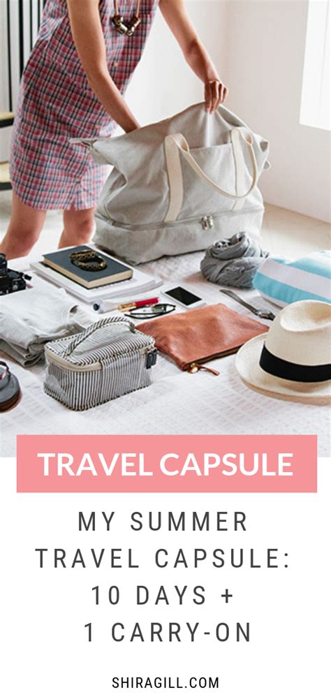 My Summer Travel Capsule Ten Days One Carry On Travel Capsule