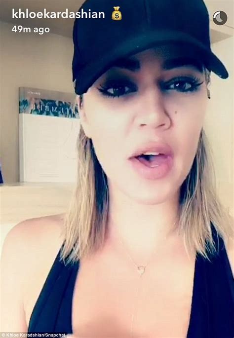 Khloe Kardashian Complains About Her Weight On Snapchat Daily Mail Online