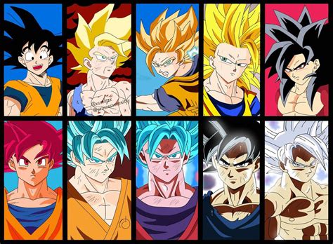 Goku Fases By Xsselgzx Goku Dragon Ball Wallpapers Dragon Ball