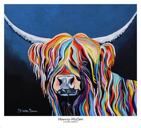 Steven Brown Art The Home Of The Mccoos Highland Cow Art Steven