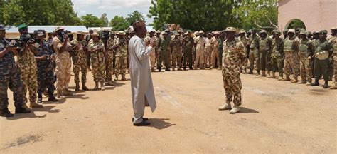 Nsa Service Chiefs Visit Troops In Yobe Inspect Logistics Base Daily Post Nigeria