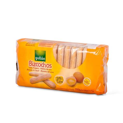 These eggless savoiardi biscuits, or lady fingers biscuits are perfect for all your eggless tiramisu and trifles. Gullon Lady Finger Biscuits 200g - Redwave Online