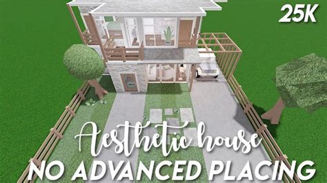 25k No Advanced Placing Aesthetic House Bloxburg Speedbuild Youtube