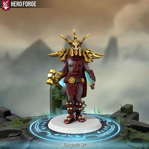 I Made My Own Version Of Dagoth Ur In Hero Forge Complete With