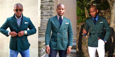 How To Rock The Green Double Breasted Blazer 3 Ways Mens Style Pro Mens Style Blog And Shop