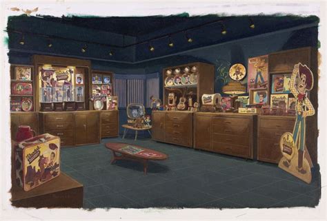 Concept Art Als Display Room Toy Story 2 1999 Building Concept
