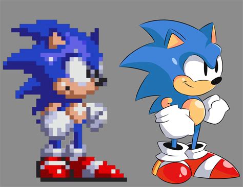 My Rendition Of The Classic Sprite Rsonicthehedgehog