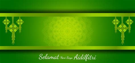 Selamat Hari Raya Aidilfitri Celebration Colorful Background Wallpaper