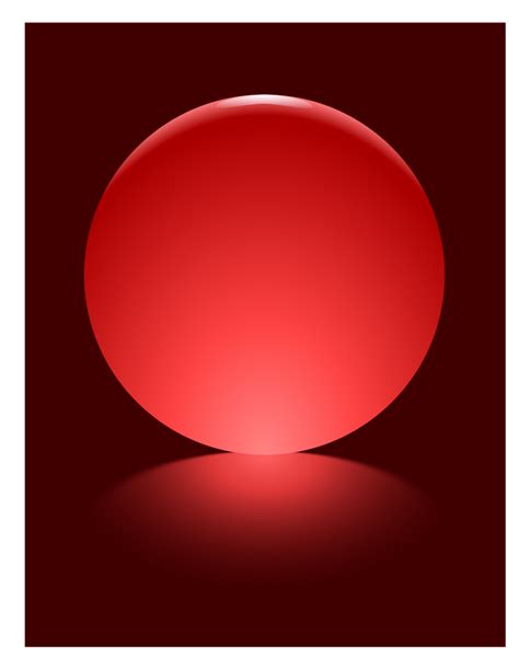 Red Sphere Blurred Reflection Clip Art Image Clipsafari