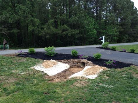 Driveway Culvert Landscaping Driveway Entrance Landscaping Mailbox