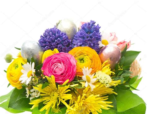 Beautiful Easter Bouquet Of Colorful Spring Flowers
