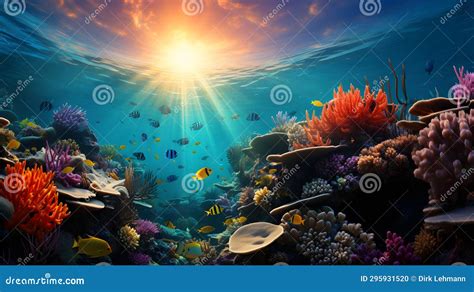 Dive Into An Underwater Paradise With This Wallpaper That Showcases The