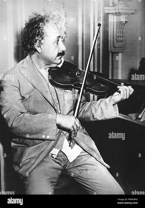Albert Einstein Playing The Violin Circa 1931 File Reference 1003