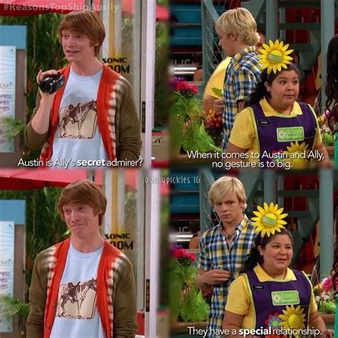 Does anyone here remember when austin and ally was one of the biggest shows on disney channel and the main couple had so much chemistry people started shipping the two main actors ross lynch. I love it Trish and Dez ship Austin and Ally together more than any one else (In the show ...