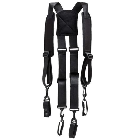 H Harness Military Suspenders Duty Belt Suspender With 4 Loop