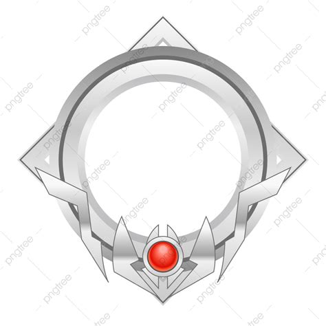 Gaming Avatar Vector Png Images Metallic Game Avatar Frame Vector Icon