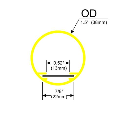 Round Methacrylate Led Diffuser Tube Oslo For Sale