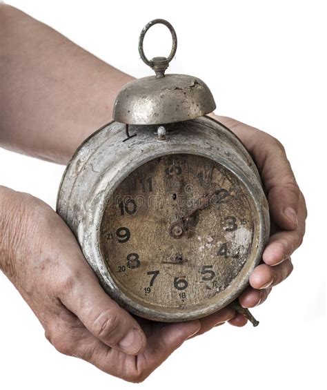 Old Hand And Old Clock Stock Image Image Of Care Background 38997165