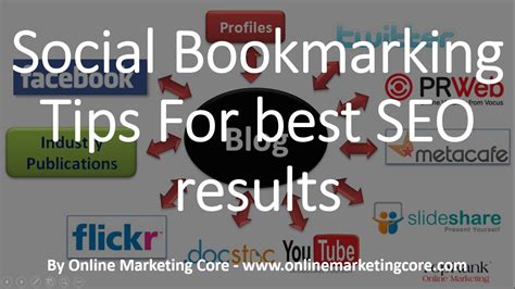 Social Bookmarking Tips For Best Seo Results Social Bookmarking