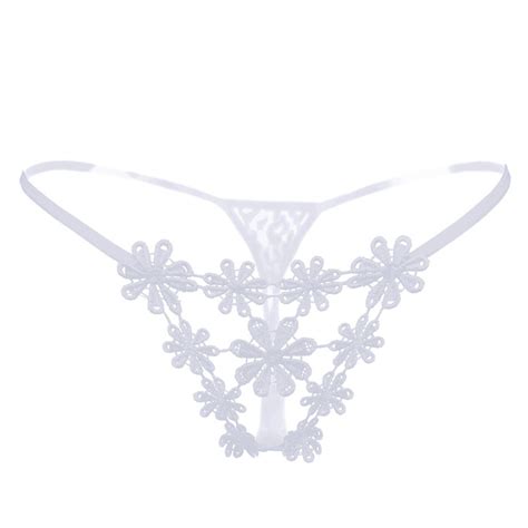 1 Pcs New Embroidered Flower Hollow Panties Wild Underwear Sex