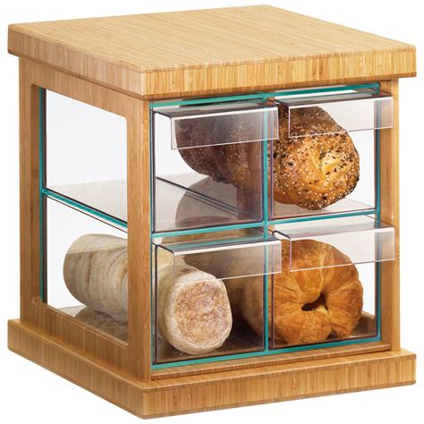 Cal Mil 1718 60 Bamboo Four Drawer Bread Case 16 12 X 15 X 15