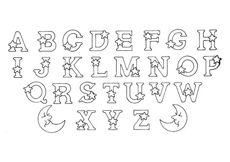 Alphabet Alphabet Coloring Pages For Kids To Print And Color