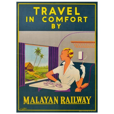 Original Vintage 1929 Art Deco Pullman Train Poster By Cassandre L