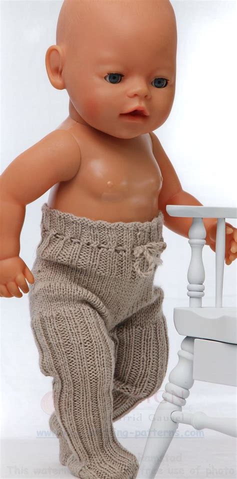 6 teiliges set für baby born puppe 43cm, bestehend aus hose, pullover, unterhöschen, lätzchen und patscherl. strickanleitungen für puppenkleidung (mit Bildern) | Puppenkleidung, Puppen kleidung nähen ...