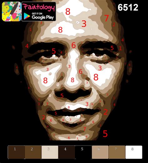 Color Barack Obama Paint By Nos Paintology Drawing App Paintology Drawing App