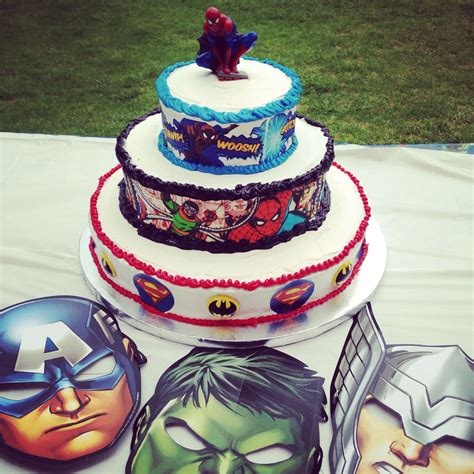Superhero Cake Spider Man Superman Batman Superhero Cake Spiderman Superhero