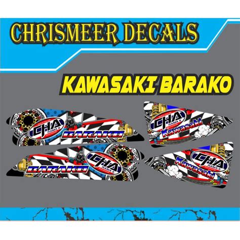 Kawasaki Barako Charama Decals Shopee Philippines
