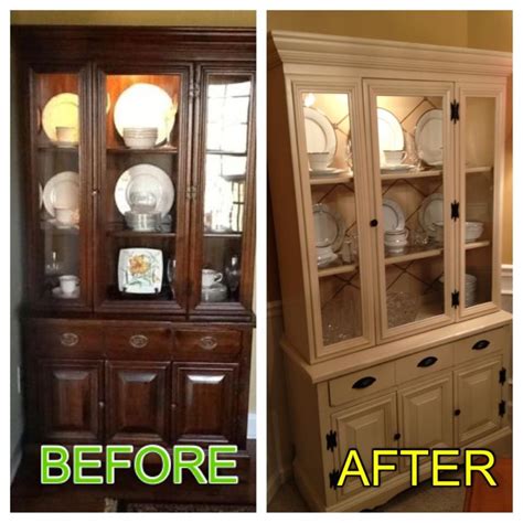 Diy One Day China Cabinet Makeover Cabinet Painted With An Antique