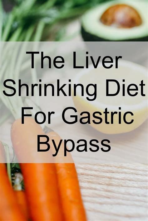 Liver Shrinking Diet For Gastric Bypass Patients The Instant Pot