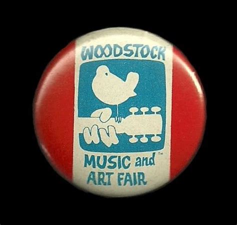 Original 1969 Woodstock Pinback Button Collectors Weekly