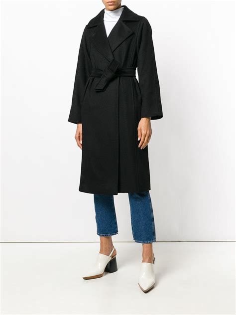 New max mara manuela icon wrap coat in 100% camel sable wool 8. Max Mara Manuela Icon Coat in Black - Lyst