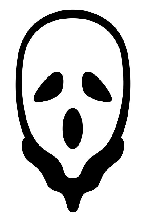 Scary Ghost Face Templates Printable Word Searches