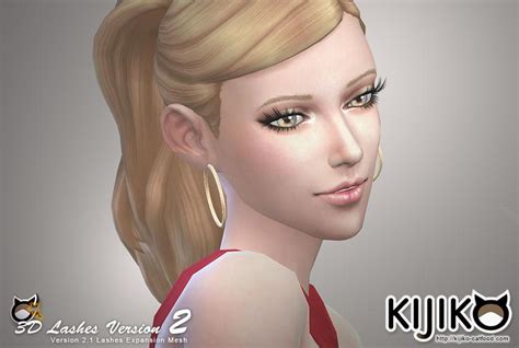 Ресницы 3d Lashes Version2 от Kijiko для Симс 4 Моды на Sims 4