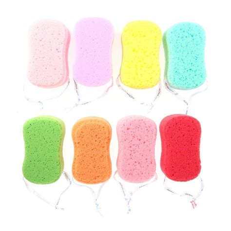 Bath Sponge 8pcs Simple Shape Bath Sponges Soft Bath Scrubbers Bathing