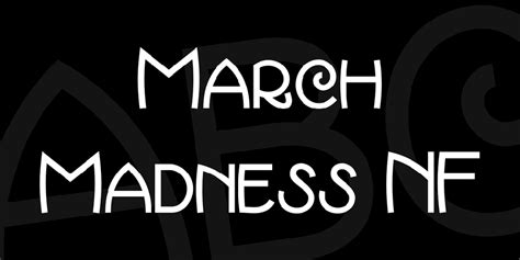 March Madness Nf Windows Font Free For Personal Commercial