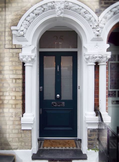 A Classic Victorian Door In Balham With Sandblasted Windows Which Have