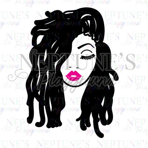 strong black woman with dreadlocks svg instant digital download dreads locs cricut cameo
