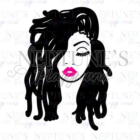 Strong Black Woman With Dreadlocks Svg Instant Digital Download Dreads Locs Cricut Cameo