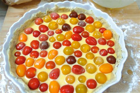 Tarte aux tomates cerises