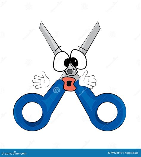 Surprised Scissors Cartoon Stock Illustration Illustration Of Isolated