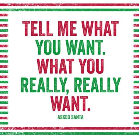 Funny Spice Girls Song Lyrics Tell Me What You Want What You Really Really Want Christmas Card